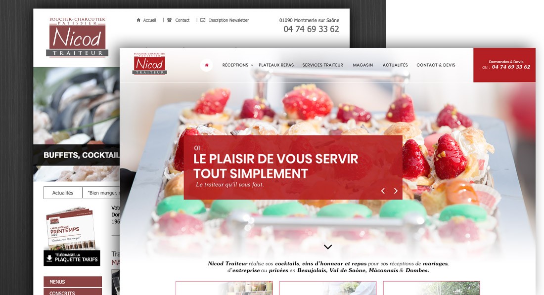 refonte graphique et fonctionnelle site internet Villefranche sur Saone