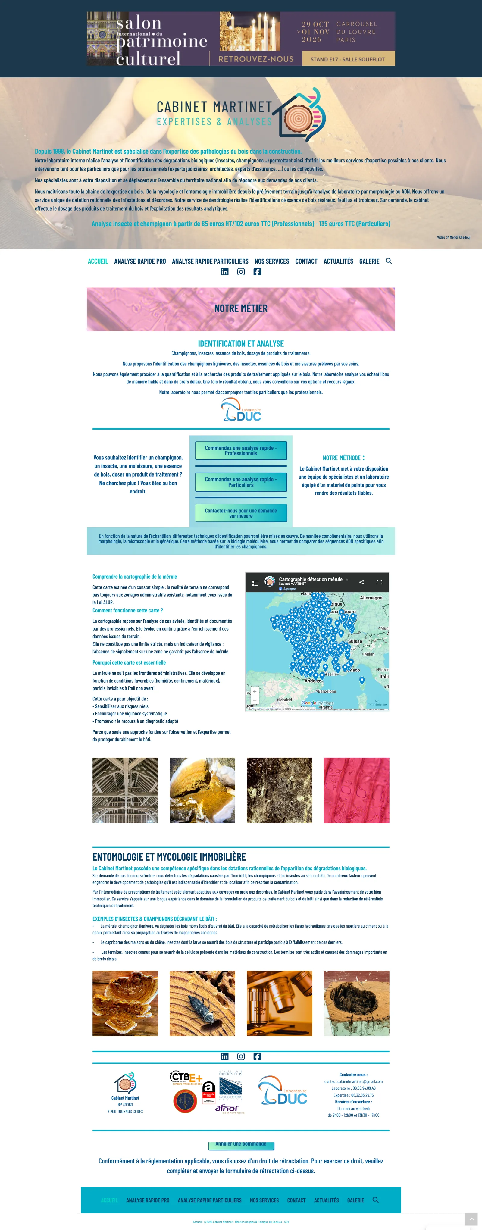 Site actuel du Cabinet Martinet